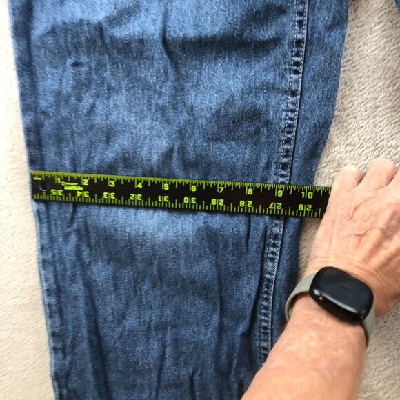Lee Mens Jeans Size 29 Blue Denim Straight Leg Riveted Vintage Classic Casual - Picture 7 of 14